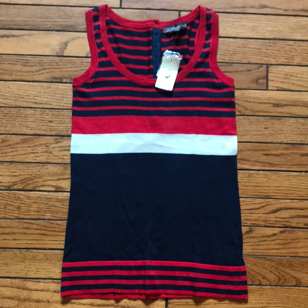 Patriotic striped tank top